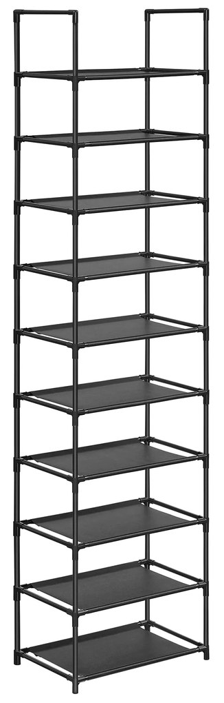 Botník s kovovým rámom ORDEN, čierny