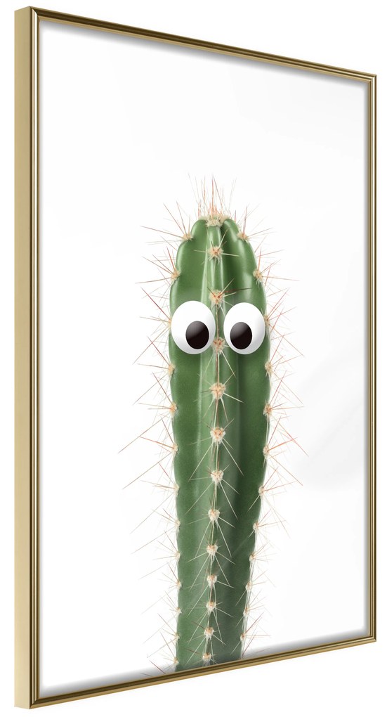 Artgeist Plagát - Live Cactus [Poster] Veľkosť: 20x30, Verzia: Zlatý rám s passe-partout