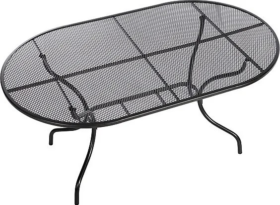 DEOKORK Kovový stôl oválny 190 x 105 cm