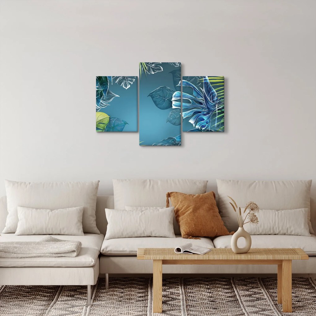Obraz - Listy tropických rastlín (90x60 cm)
