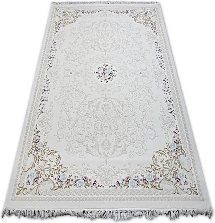 Luxusný kusový koberec akryl Beth krémovobiely, Velikosti 200x300cm