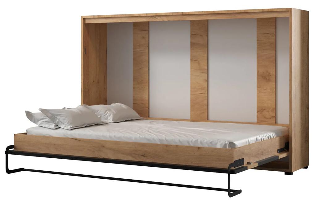 Sklápacia posteľ 120 Cassie (craft zlatý + čierna matná) (horizontálna). Vlastná spoľahlivá doprava až k Vám domov. 1042163