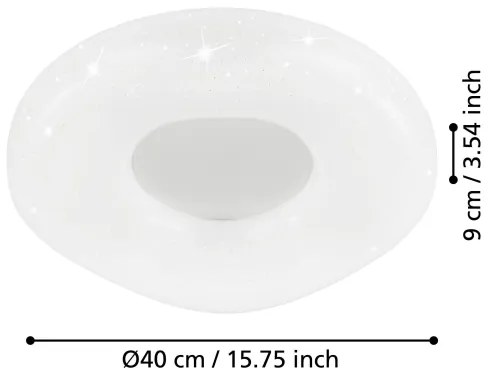 Eglo 99341 - LED Stropné svietidlo ZAMUDILO LED/18W/230V + DO