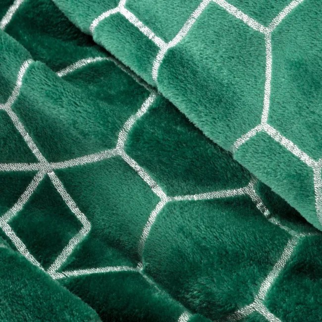 Deka MALIBU tmavozelená / strieborná