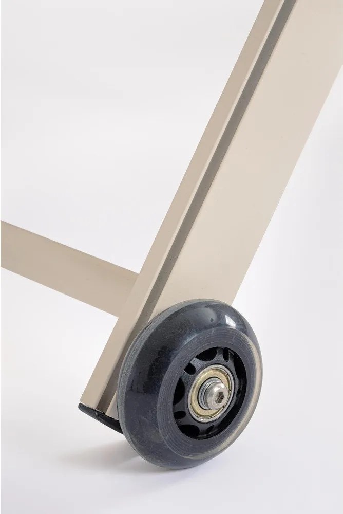 Kovové záhradné ležadlo v prírodnej farbe Taylor – Bizzotto