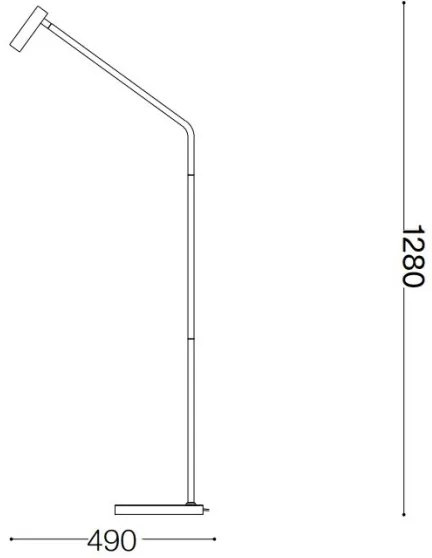 Ideal Lux - LED Stojacia lampa EASY LED/3,5W/230V CRI 90 biela