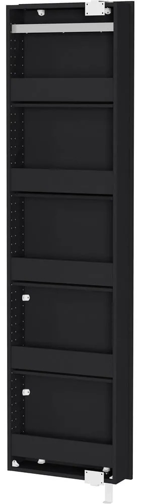 Antracitová predsieňová skrinka 50x195x18 cm Rotary – Germania