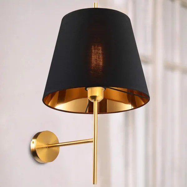 Nástenná lampa ELENA 1xE27/20W/230V čierna