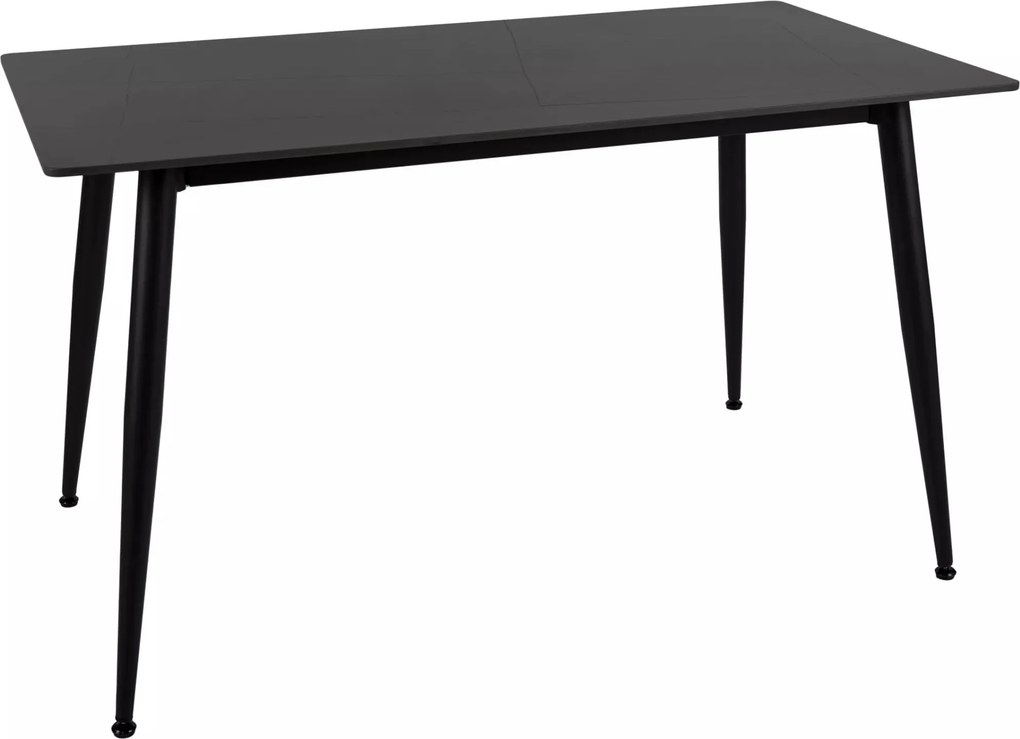 Jedálenský stôl Rion 130 cm keramika čierny mramor/čierny