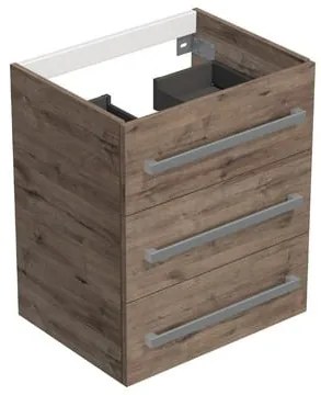 Kúpeľňová skrinka bez umývadla Naturel Cube 60x76,5x40 cm dub wellington mat CUBE2603DWBU