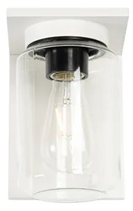 Moderná nástenná lampa biela IP54 - Marshall