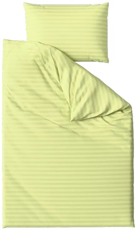 Hotelové obliečky z mikrovlákna JASMINE pistáciové - prúžok 2 cm Rozmer obliečky: 2 ks 70 x 90 cm | 200 x 220 cm