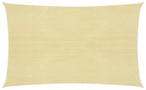 vidaXL Tieniaca plachta 160 g/m² béžová 2x4,5 m HDPE-