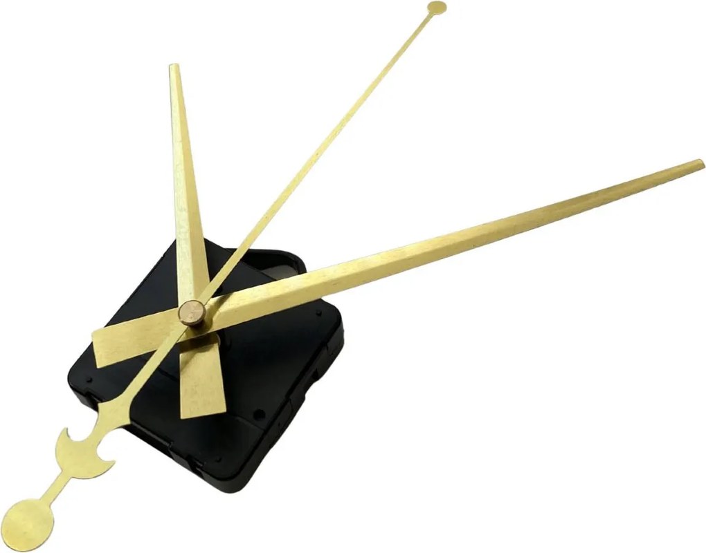Zlaté hliníkové ručičky na hodiny - dizajn kotvy 16 / 12 cm 4755 R106