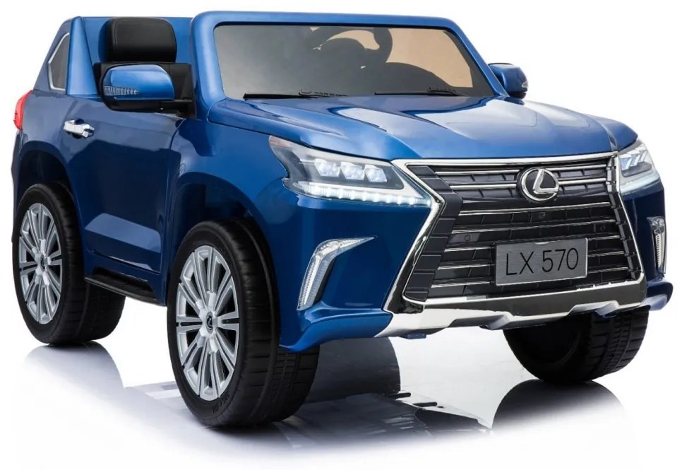 RAMIZ ELEKTRICKÉ AUTÍČKO  LEXUS LX570 - LAKOVANÉ - MODRÉ - 4 x 45W - 2 x12V 7Ah - 2023