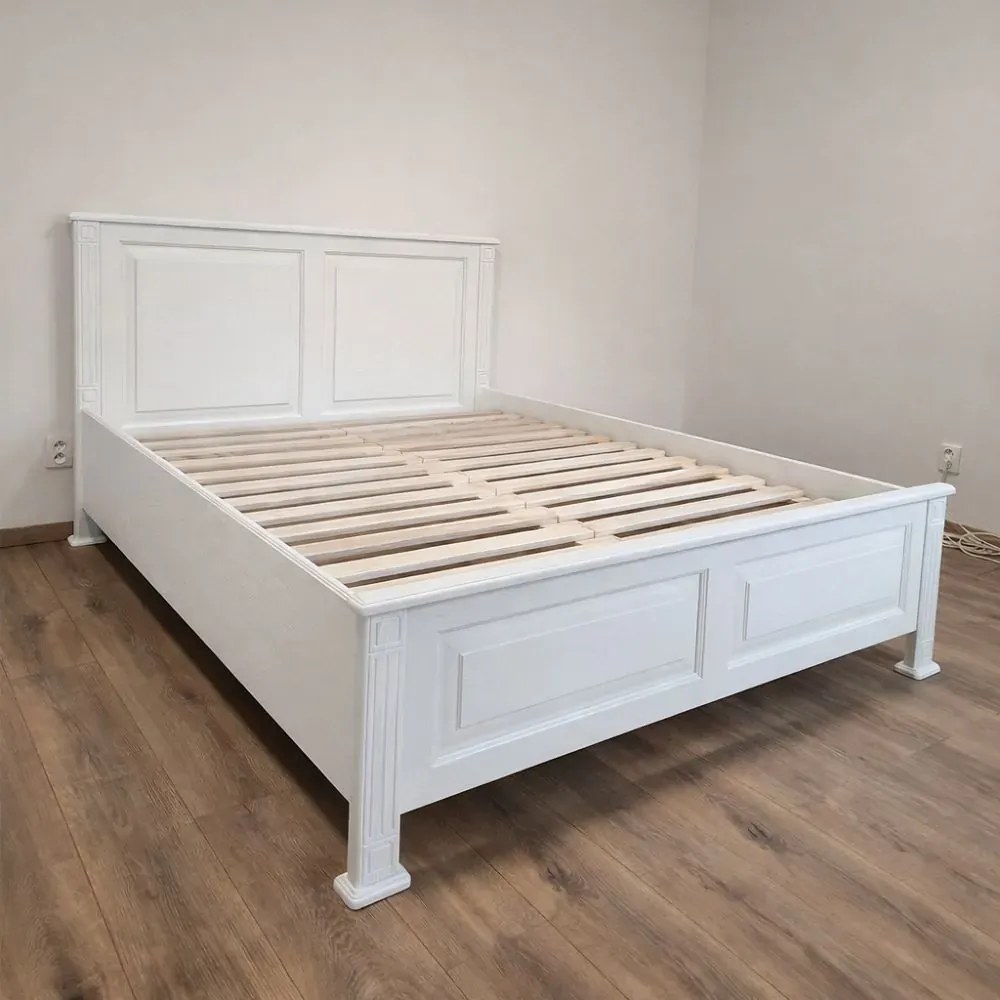 Biela provensálska manželská posteľ PR, 140/160/180/200 x 200 cm 160 cm