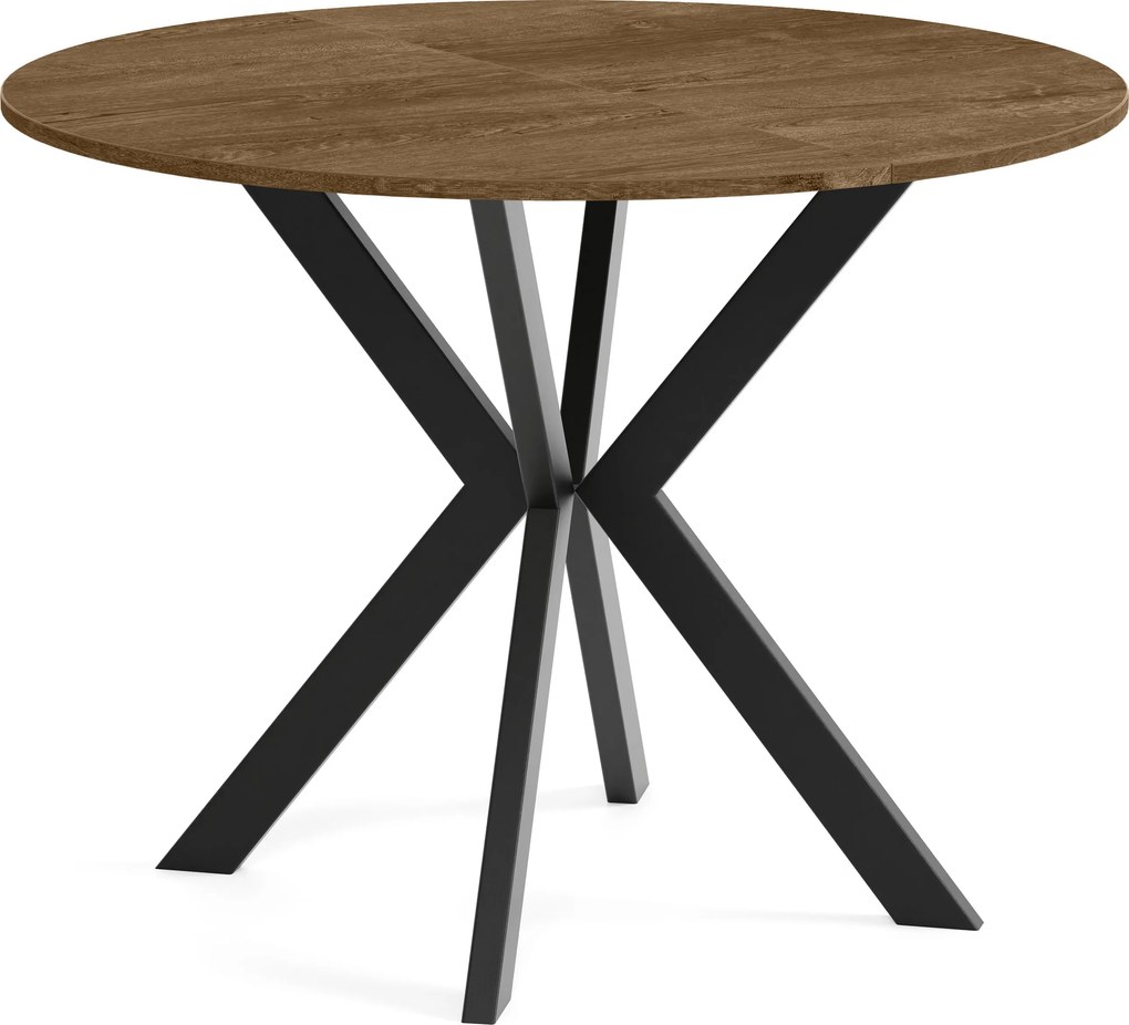 Okrúhly rozkladací jedálensky stôl DEVO Veľkosť: 90 - 128 cm