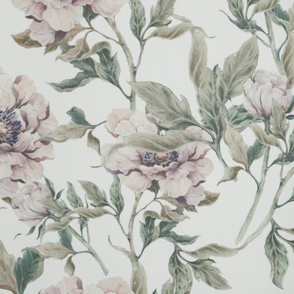 ZÁVES NA KRÚŽKOCH BEVERLY1 140X250 CM KVETY