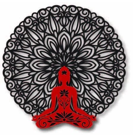 Sentop - 3D Obraz na stenu Buddha v mandale 50, 70, 90 cm I SENTOP PR0367