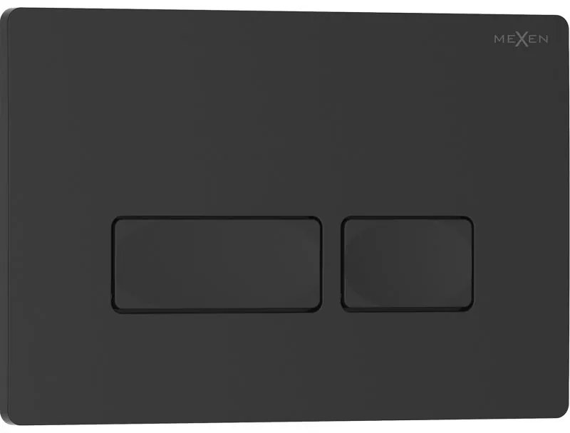 Mexen Tex 04, tlačidlo na splachovanie, čierna matná, 6104-02