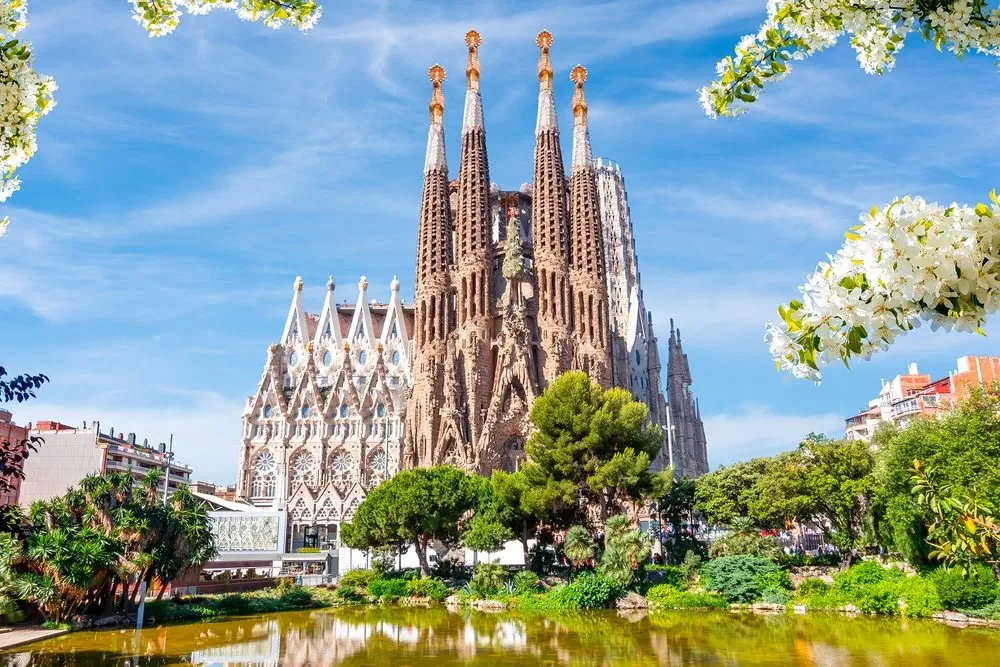 Obraz katedrála v Barcelone