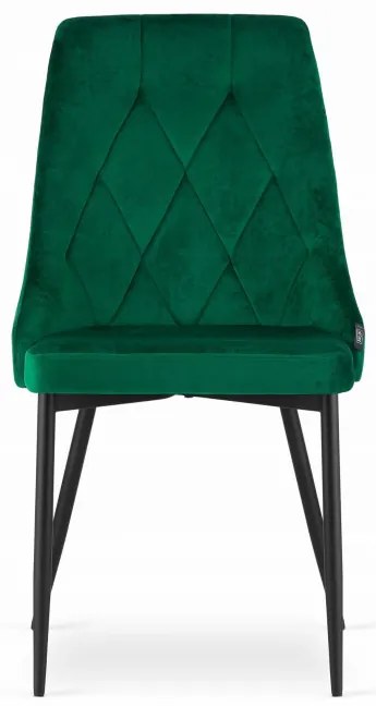 Jedálenský stôl TODI jaseň 60 cm s dvoma IMOLA zamatové zelené