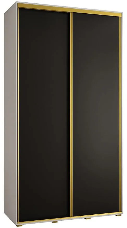Skriňa 45 Canaris 1 140 biela/čierna/gold