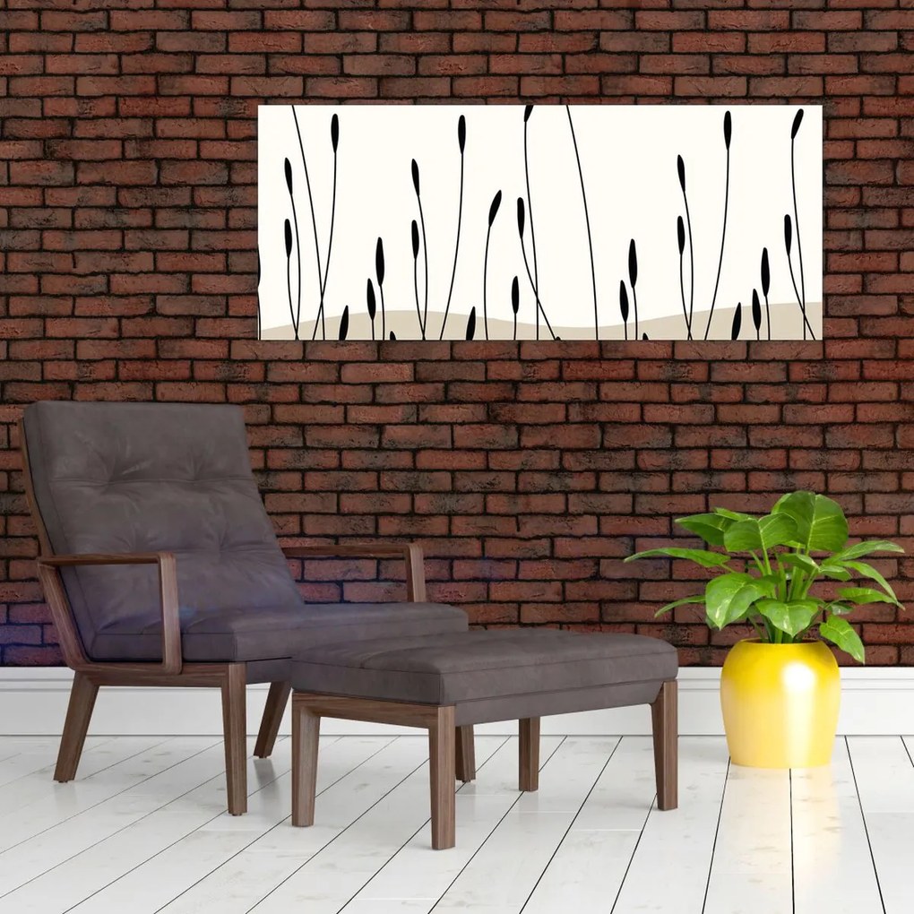 Obraz - Grafická lúka N⁰3 (120x50 cm)
