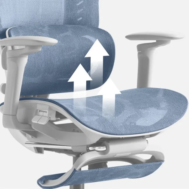 Masážne kancelárske kreslo Visioner 8.3 sivé