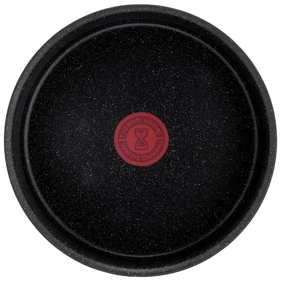 Hliníkové hrnce v súprave 3 ks s nepriľnavým povrchom/s odnímateľnou rukoväťou na indukčný varič INGENIO Black stone L3998902 – Tefal