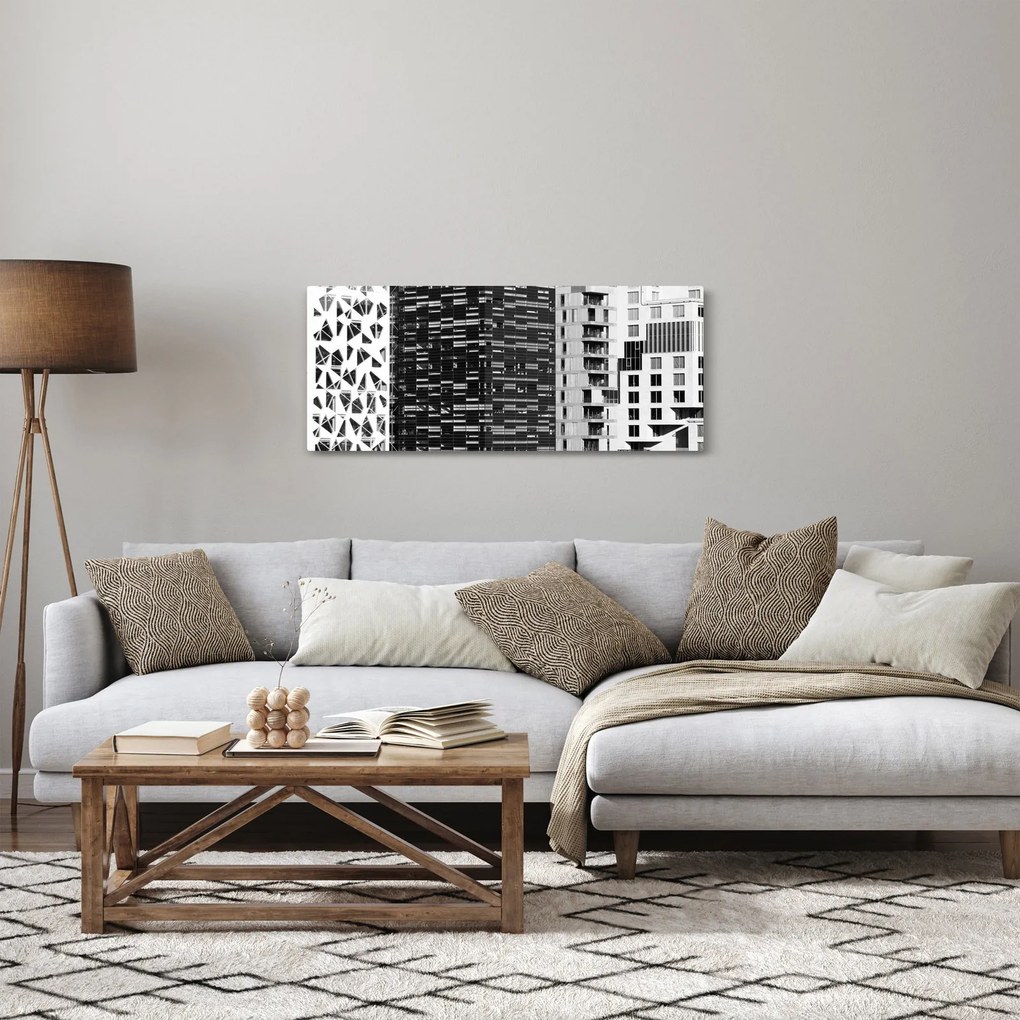 Obraz čiernobiele architektúry (120x50 cm)