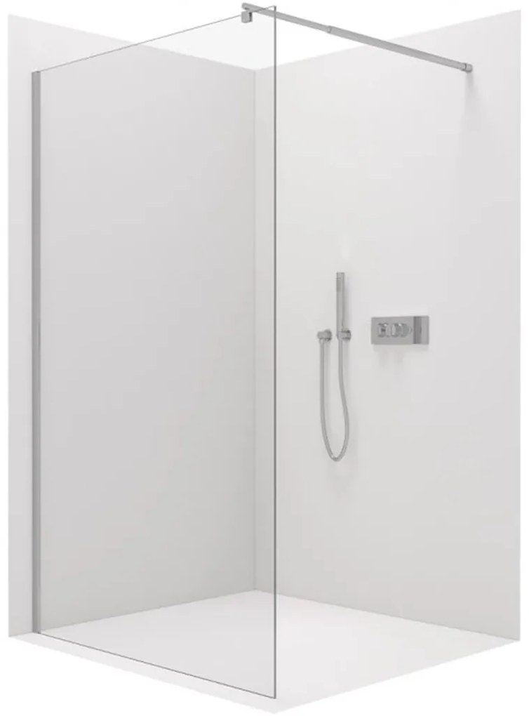 Cerano Onyx, sprchová zástena Walk-in 110x200 cm,8 mm číre sklo, chrómový profil, CER-CER-DY101-110-200