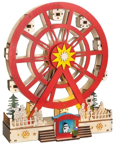 Solight 1v277 - LED Vianočná dekorácia LED/2xAA/teplá biela kolotoč