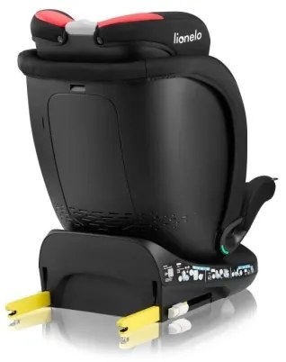 Lionelo - Autosedačka so základňou otočná NAVY i-Size 40-150 cm čierna/červená