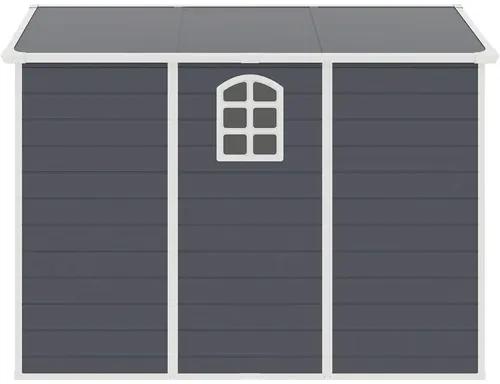 Plastový záhradný domček Rojaplast Ave E 176 x 268 cm sivý