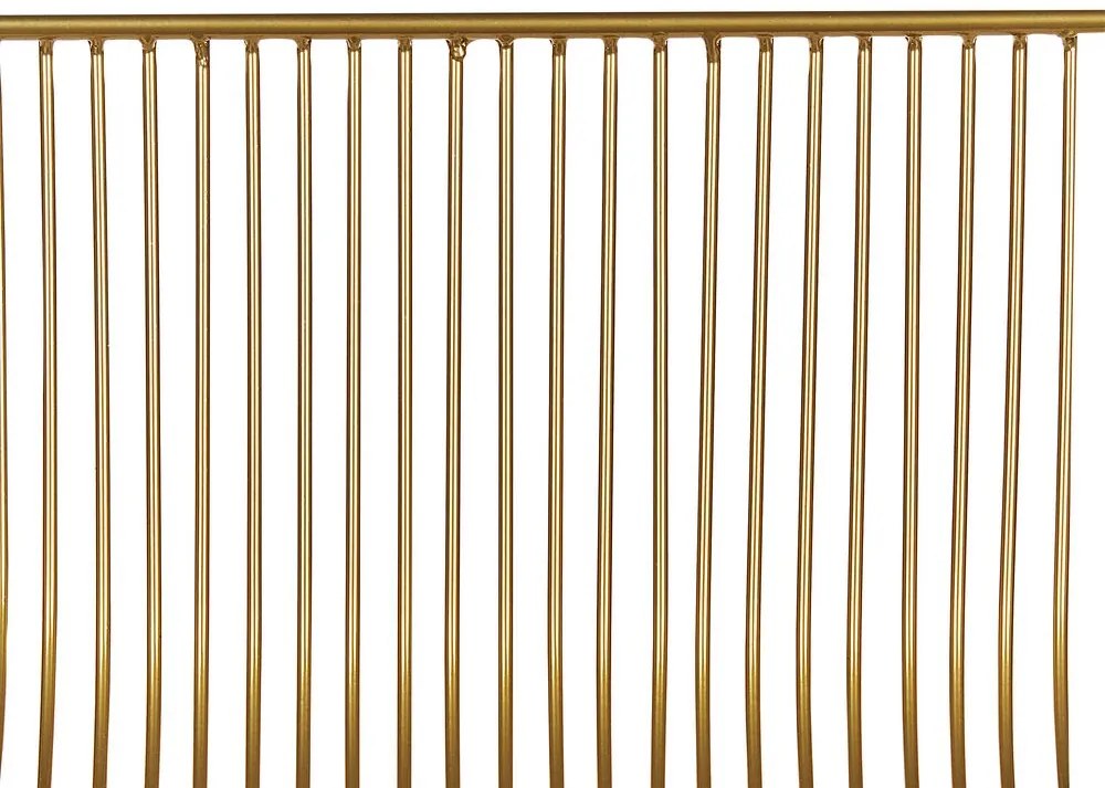 Sada 2 kovových barových stoličiek zlatá FREDONIA Beliani