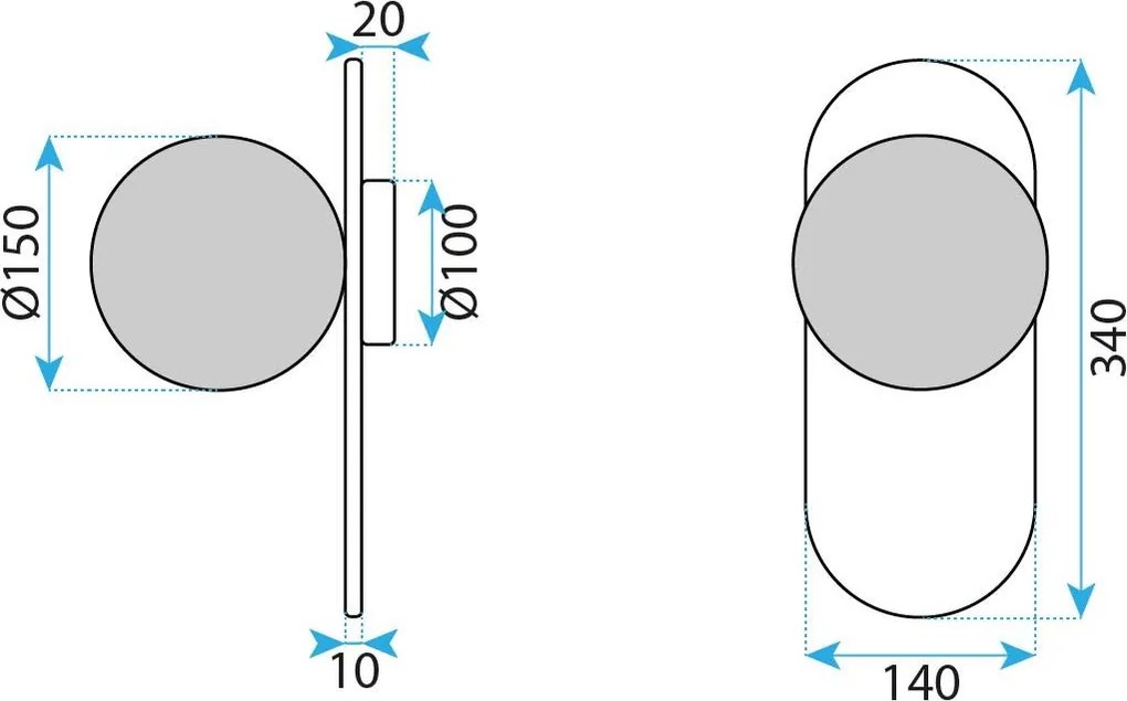 Toolight Toolight, nástenné svietidlo 1xE27 APP1755-1W, čierna-biela, OSW-04315