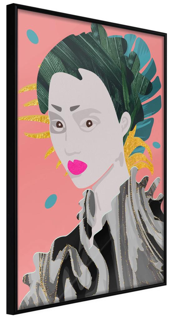 Artgeist Plagát - Asian Style [Poster] Veľkosť: 30x45, Verzia: Čierny rám s passe-partout