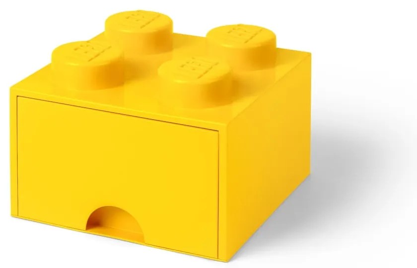 Žltý úložný box so zásuvkou LEGO®