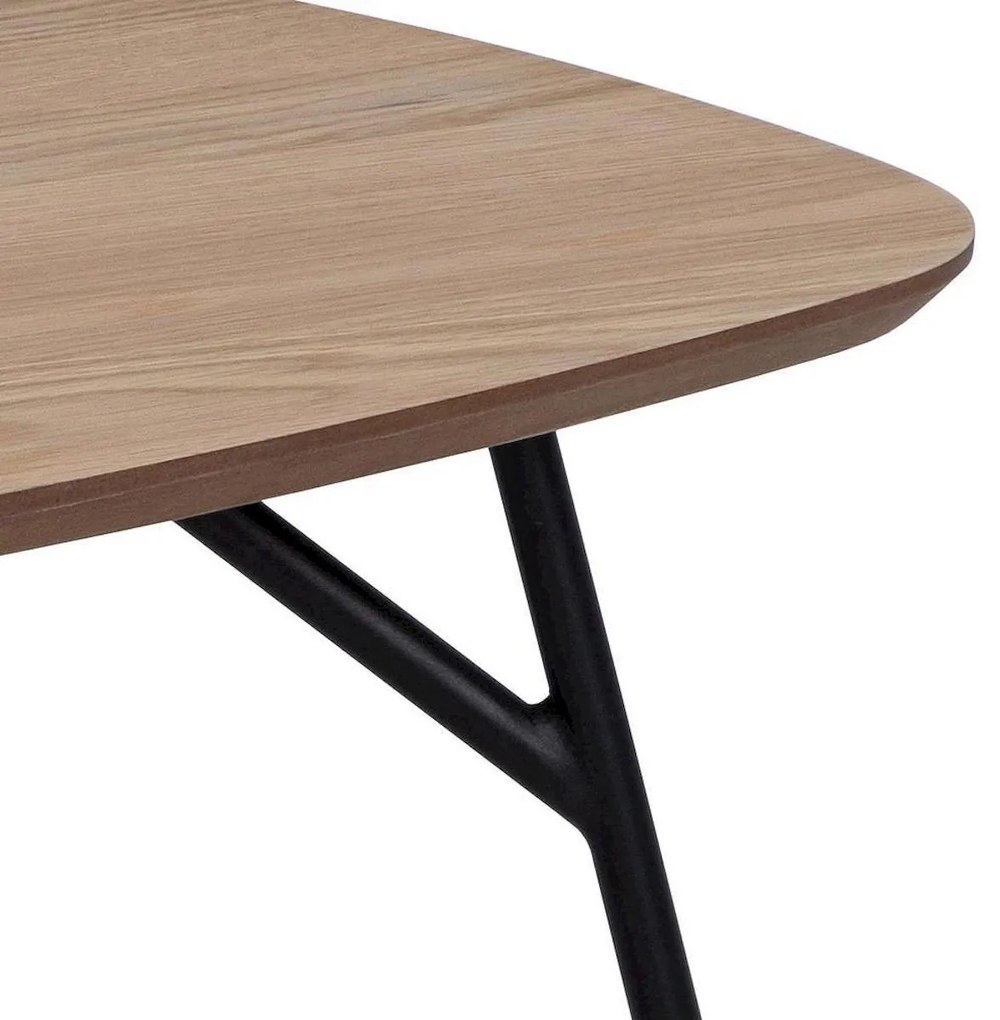 Konferenční stolek Caracas 120 cm dub olejovaný/černý