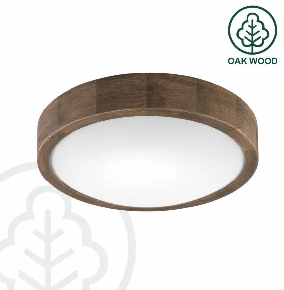 Brilagi - LED Stropné svietidlo CARVALHO SLIM 1xE27/60W/230V dub orech pr. 27 cm