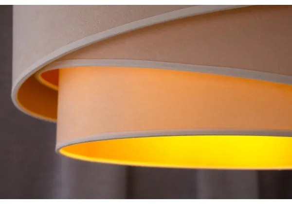 Duolla - Prisadený luster KOBO 1xE27/15W/230V pr. 45 cm krémová