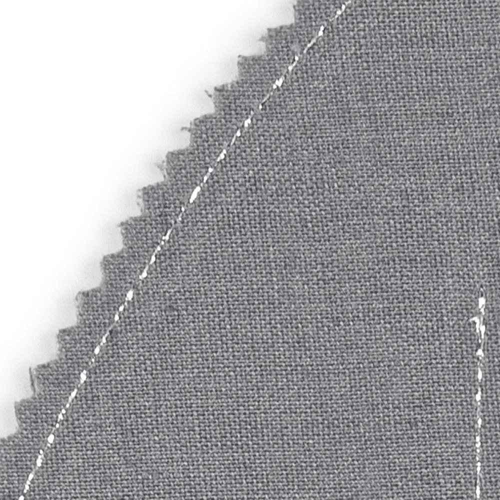 Ľanové prestieranie javorový list tmavosivé so striebrom 37x37cm