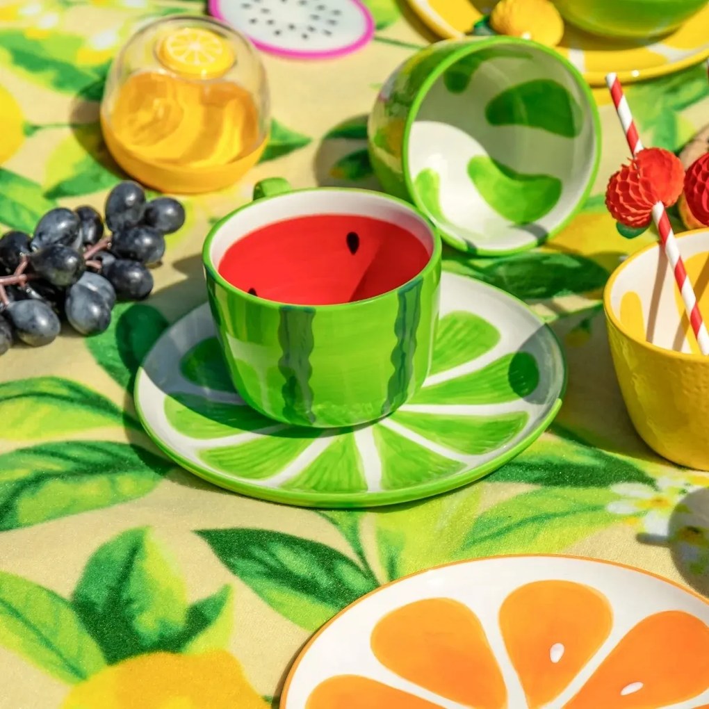 Altom Súprava  keramických jumbo hrnčekov Tropicana melón 470 ml, 2 ks