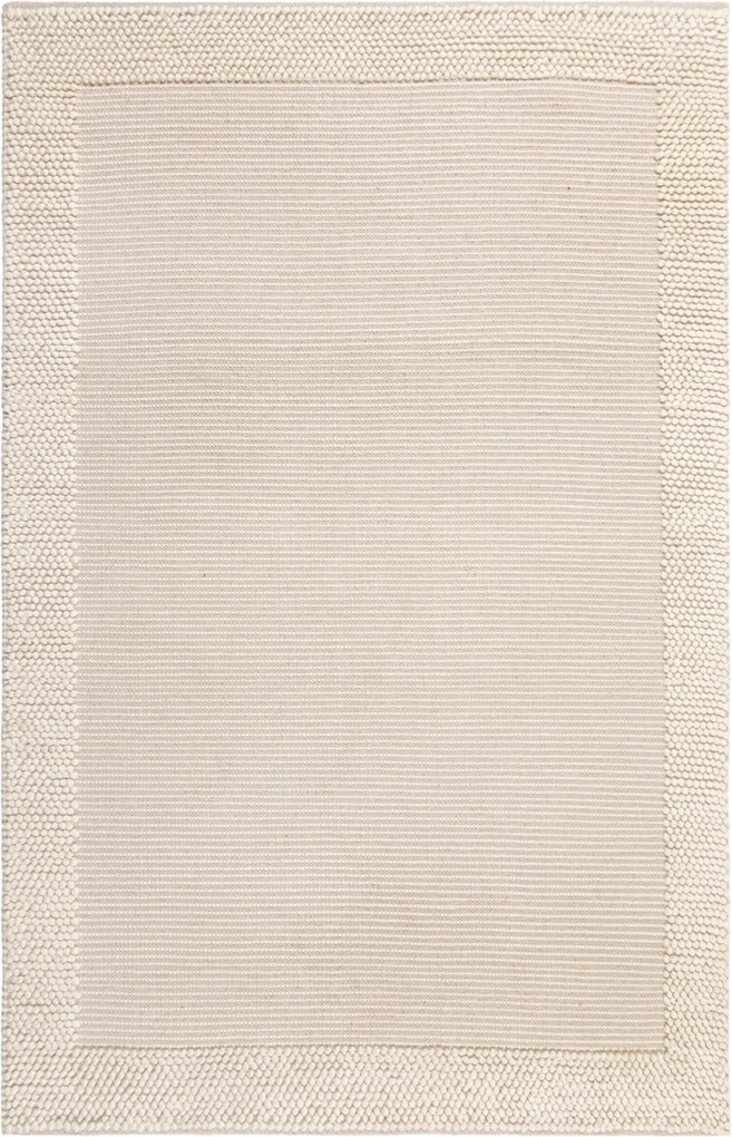 Kusový koberec Bobble Wool Ivory, 160x230, biela, obývacia izba, Flair Rugs