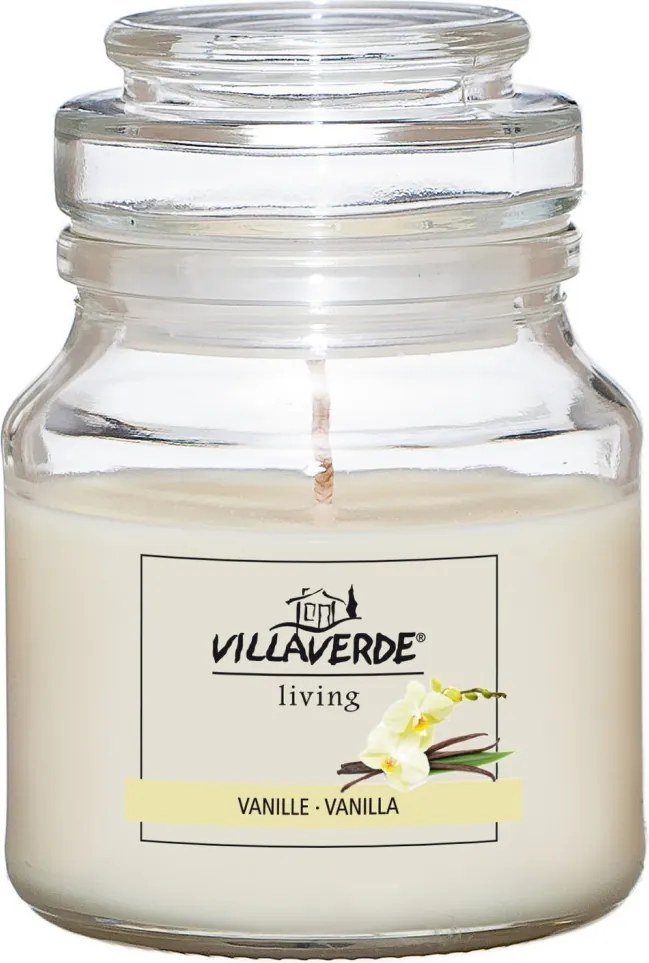 Vonná sviečkav sklenenej dóze Vanilka