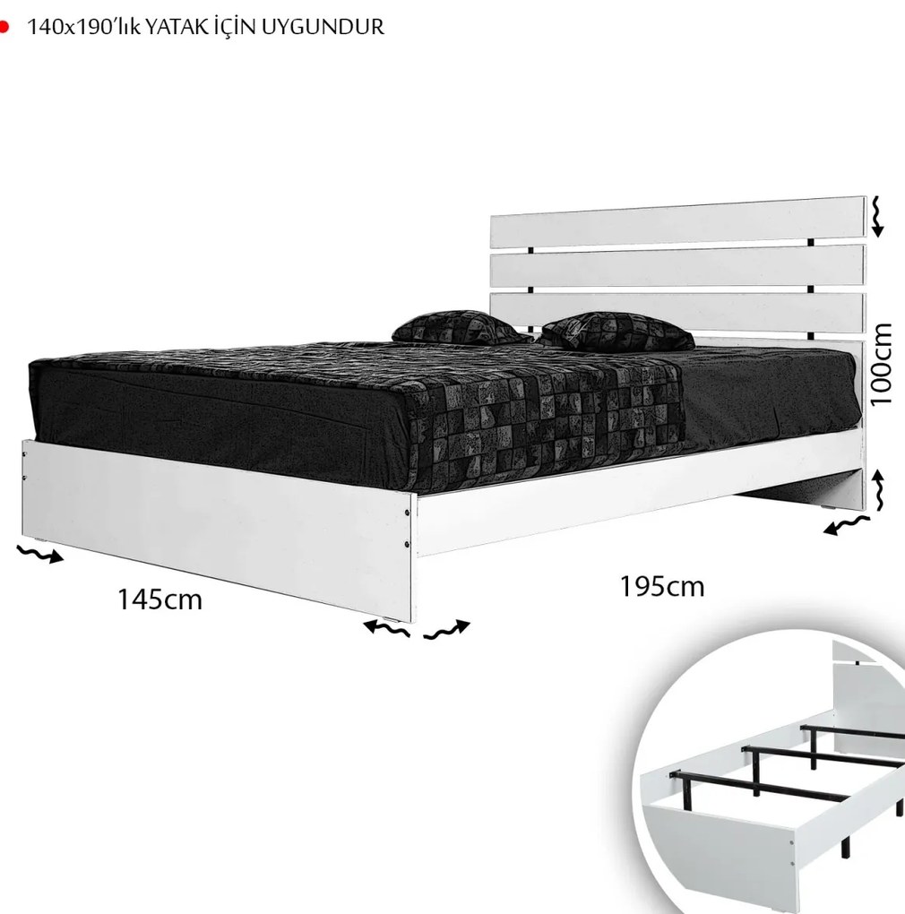 Posteľ Fuga manželská posteľ 140x190 cm prírodný dub