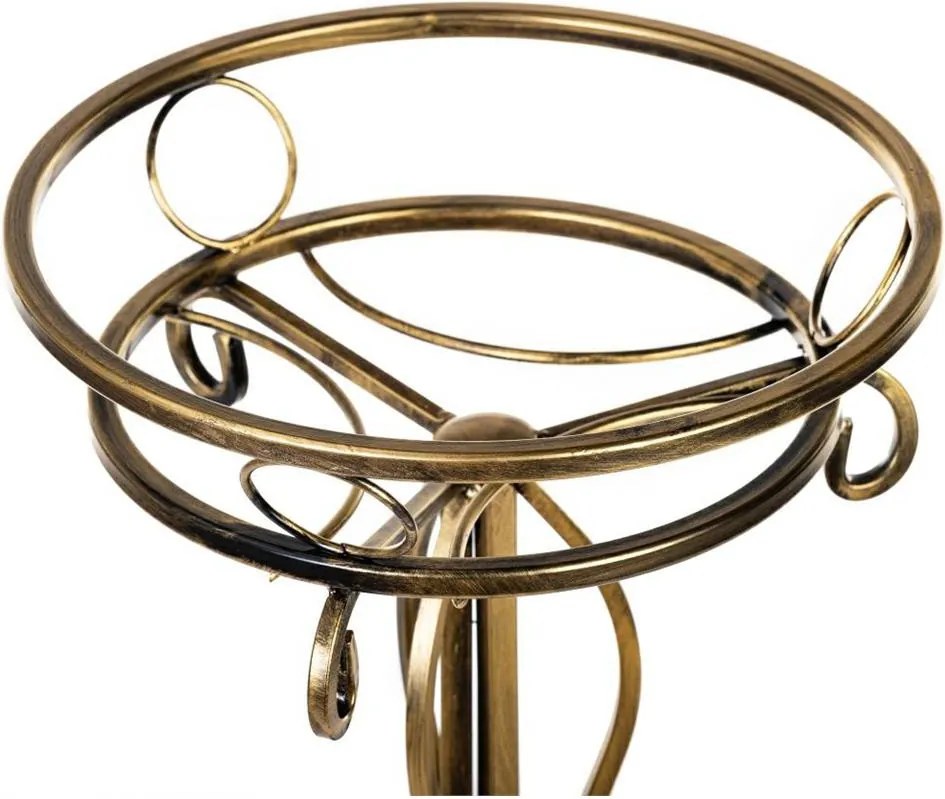 STOJAN NA KVETINÁČ FALA 95X38X38 CM ZLATÁ