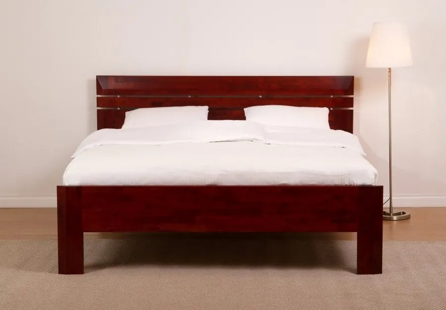 BMB ELLA LUX - masívna dubová posteľ 160 x 200 cm, dub masív
