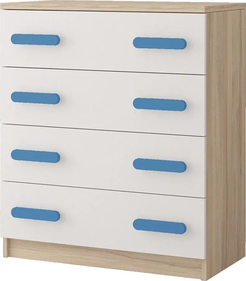 Komoda SMYK - dub sonoma/biela (viac variant)